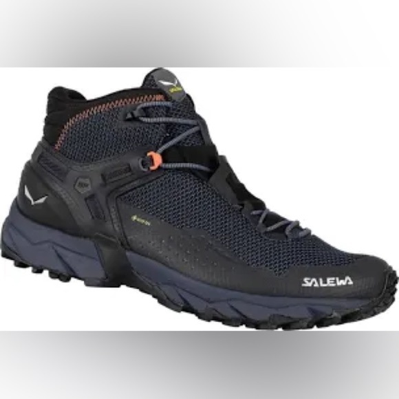 Salewa Men’s intro flex 2 mid goretex sneakers hiking boots black size 10.5 - Picture 1 of 15